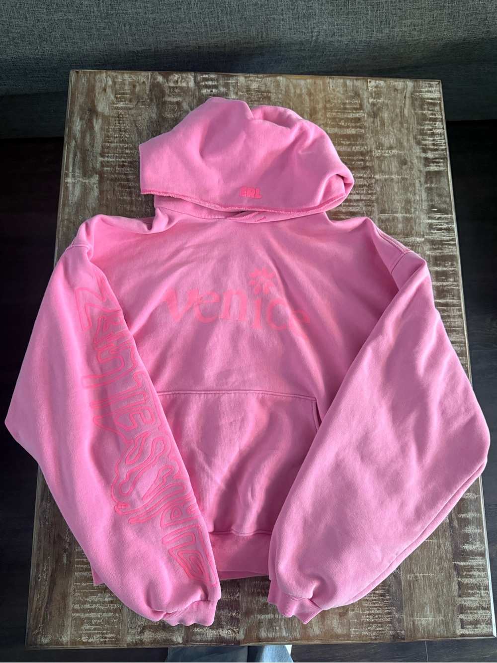 Venice Graphic Hoodie - Pink Men’s Sweatshirt
